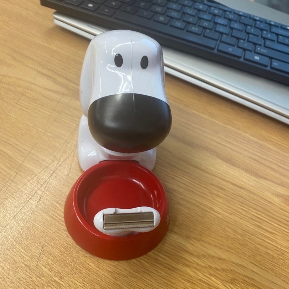 Scotch Brand Dog Shaped White and Red Tape Dispenser